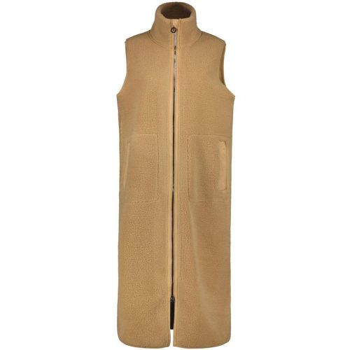 Gilet long en sherpa camel HOLTTILA - LUHTA - Modalova