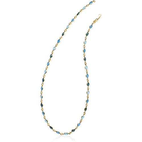 Collier plaqué or pierres cristal YVV0VZ45 - Maison de la Bijouterie - Modalova