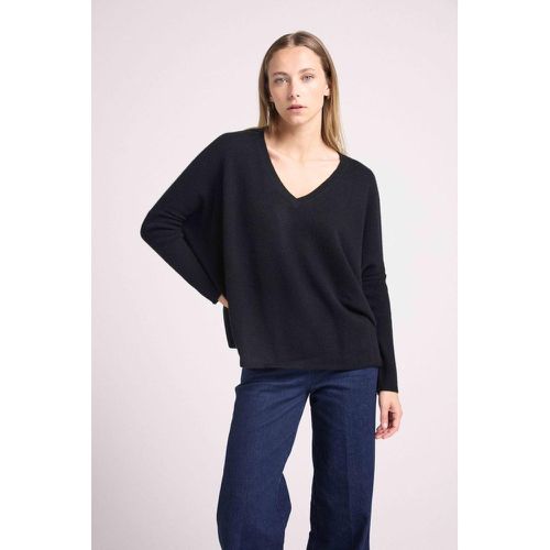 Pull poncho ZANCHA en cachemire - Maison Héritage - Modalova