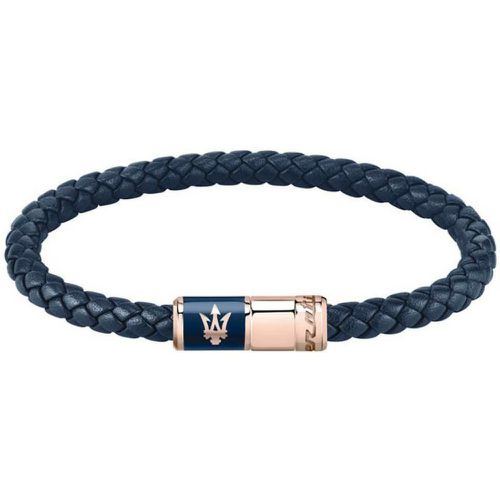 Bracelet bleu en cuir pour homme - Maserati Bijoux - Modalova