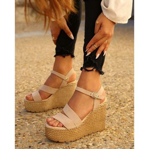 Sandales femme cuir beige - Mes jolis nu pieds - Modalova