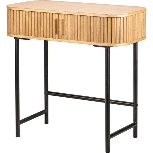 Console table en métal et bois avec 2 portes - Nordlys - Modalova