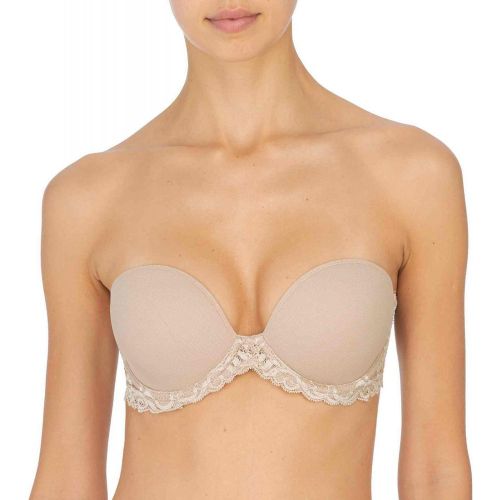 Soutien-gorge bandeau armatures - Rose en nylon - Natori - Modalova