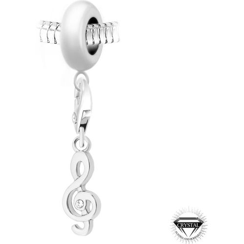 Charm perle clé de Sol orné de cristaux Swarovski par SC Crystal Paris® - So Charm Bijoux - Modalova