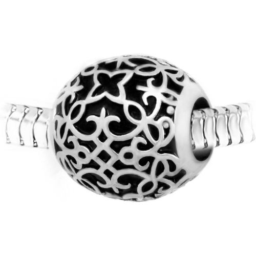 Charm perle ornemental acier par SC Crystal - So Charm Bijoux - Modalova