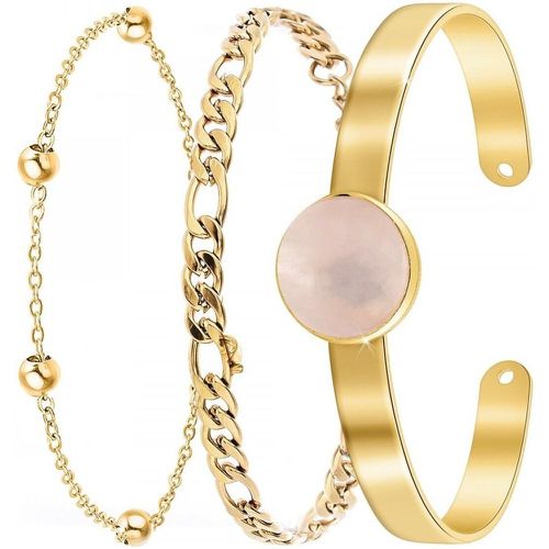 Bracelet So Charm - B2371-DORE+B2384-DORE+B2494- - Bracelets Mode Dorés - So Charm Bijoux - Modalova