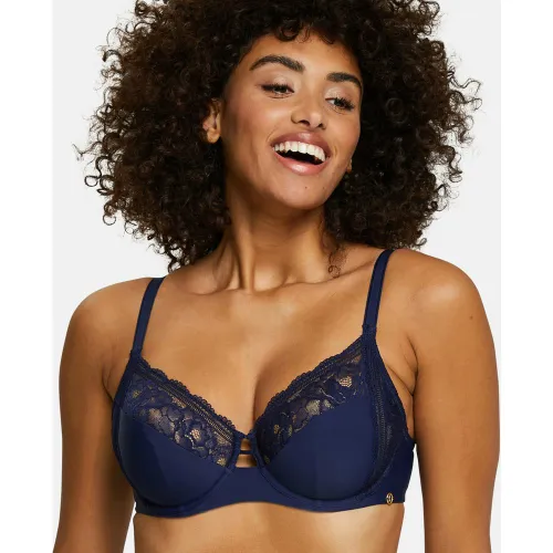 Soutien-gorge emboitant avec armatures bleu - Lily - Sans Complexe - Modalova