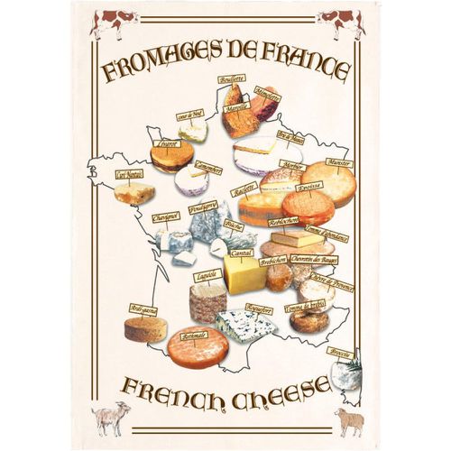 Torchon Carte Fromages Ecru - Winkler - Modalova