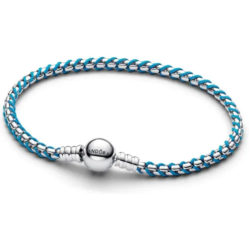 Bracelet Maille Serpent Cordon Bleu 593816C01 - Pandora - Modalova
