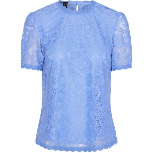 Blouse manches courtes en dentelle Colline Nia - Pieces - Modalova