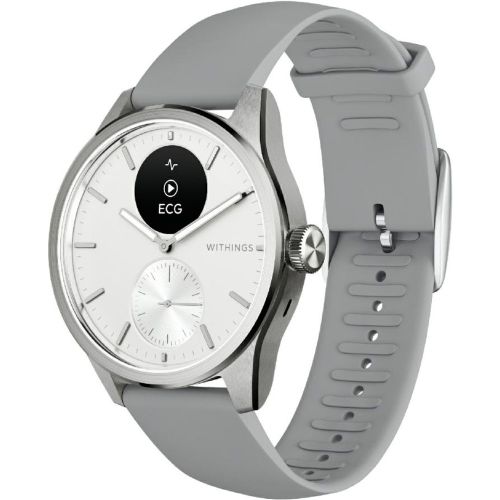 Montre de Santé Connectée Mixte Scanwatch 2 - Wsw 242 White Bracelet Caoutchouc - Withings - Modalova