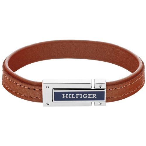 Bracelet Tommy Hilfiger Flat - 2790560 Acier, Cuir - Tommy Hilfiger Bijoux - Modalova