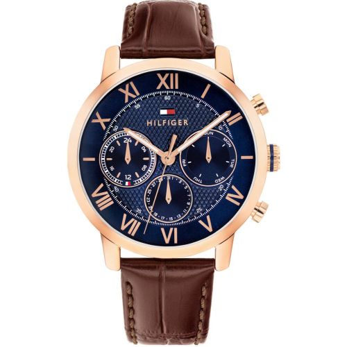 Montre Tommy Hilfiger TH-Oxford - 1710727 Bracelet Cuir Marron - Tommy Hilfiger Montres - Modalova