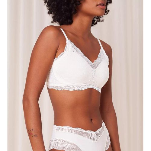 Soutien-gorge blanc sans armatures en dentelle - Triumph - Modalova