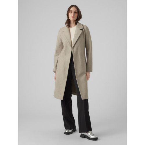 Manteau col à revers - Marron - Vero Moda - Modalova