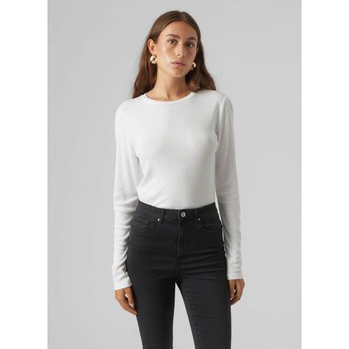 Blouse Slim Fit Col rond Manches longues - Vero Moda - Modalova