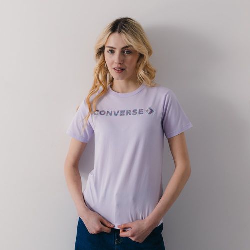 Tee Shirt Wordmark Lilas - Converse - Modalova