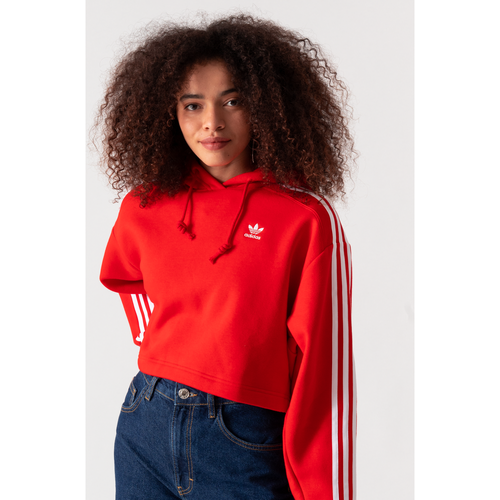 Hoodie Crop Rouge - Enfant - adidas Originals - Modalova