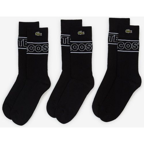 Chaussettes X3 Crew Embro Graphic - Enfant - Lacoste - Modalova