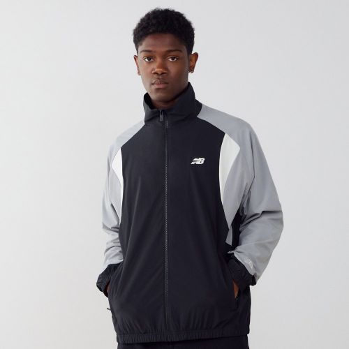 Jacket Tracktop Woven Noir/gris - New Balance - Modalova