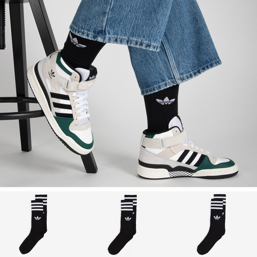 Chaussettes X3 Crew Trefoil Noir - adidas Originals - Modalova