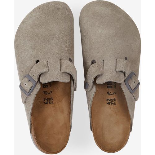 Boston Suede Stone Coin Gris - Birkenstock - Modalova