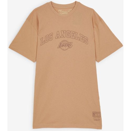 Tee Shirt Lakers Washed Beige - Mitchell & Ness - Modalova