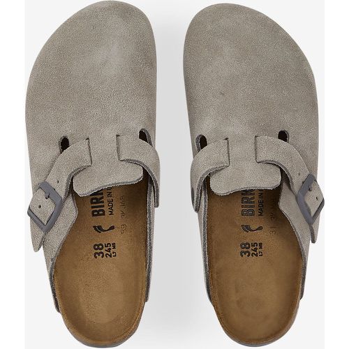 Boston Suede Stone Coin Gris - Birkenstock - Modalova