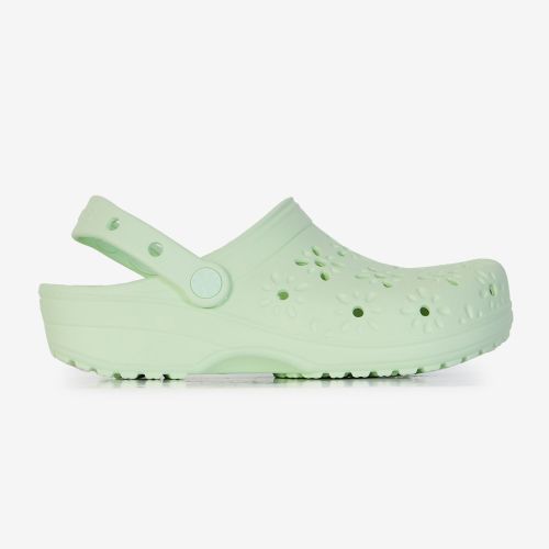 Classic Floral Cut Out Clog Vert - Crocs - Modalova