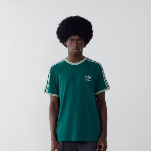 Tee Shirt 3 Stripes Vert - adidas Originals - Modalova