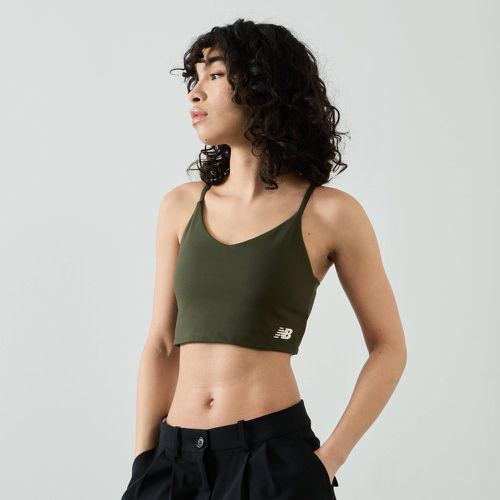 Top Crop Bra Small Logo Incolore - New Balance - Modalova