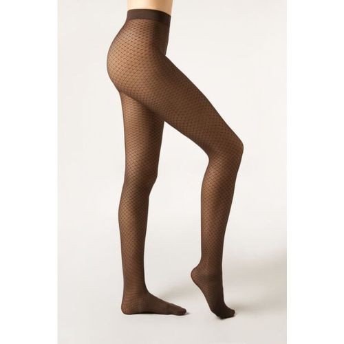 Collant Opaque à Losanges Taille XS/S - Calzedonia - Modalova