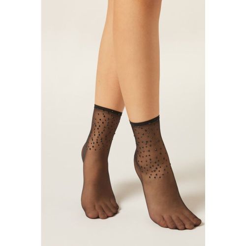 Chaussettes Courtes Voile à Strass Taille TAILLE UNIQUE - Calzedonia - Modalova