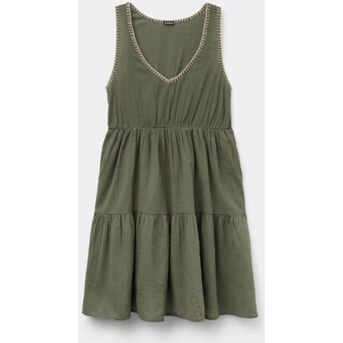 Robe courte brodée Taille L - Calzedonia - Modalova