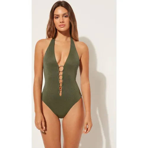 Maillot une pièce Golden Gleam Taille M - Calzedonia - Modalova