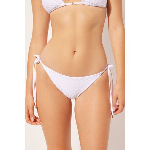 Bas de maillot à lanières White Waves Taille L - Calzedonia - Modalova