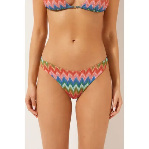 Bas de maillot brésilien Elegant Chevron Taille L - Calzedonia - Modalova