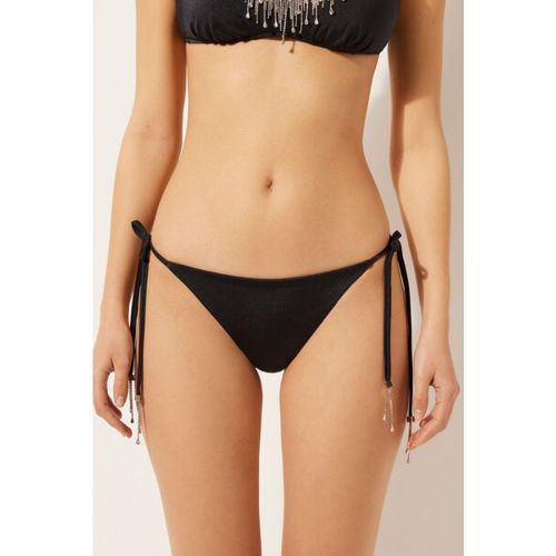 Bas de Maillot Brésilien à Lanières Crystal Drops Taille L - Calzedonia - Modalova