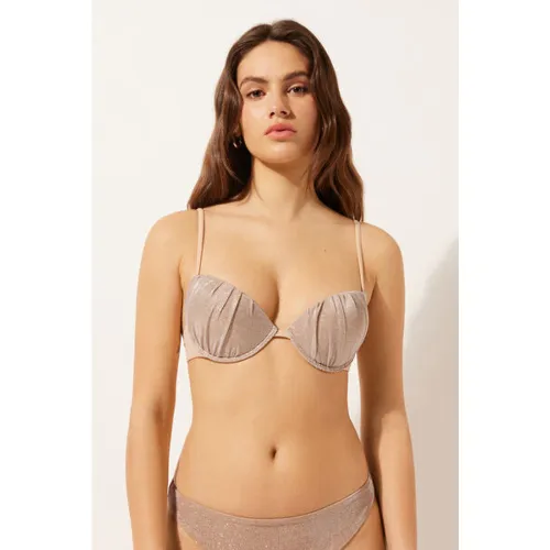 Haut de maillot push-up rembourré Golden Glitter Taille 34 - Calzedonia - Modalova