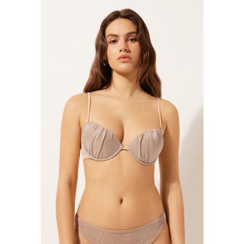 Haut de maillot push-up rembourré Golden Glitter Taille XS / 1 - Calzedonia - Modalova