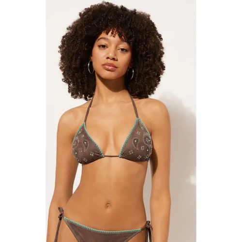 Haut de maillot triangle Texan Paisley Taille 36 - Calzedonia - Modalova