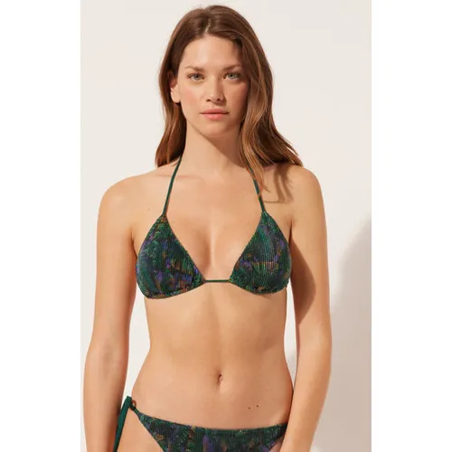 Haut de maillot triangle rembourrage amovible Night Foliage Taille 40 - Calzedonia - Modalova