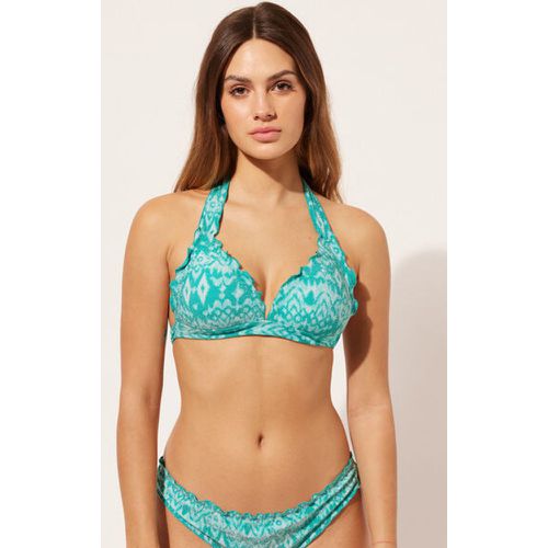 Haut de maillot triangle à rembourrage progressif Ethnic Island Taille 38 - Calzedonia - Modalova