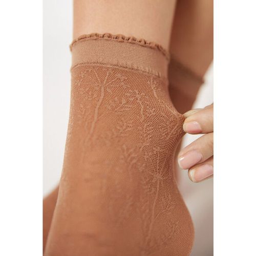 Chaussettes Courtes en Résille Fantaisie Fleurie Taille TAILLE UNIQUE - Calzedonia - Modalova