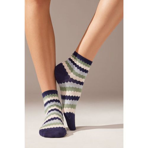 Chaussettes courtes à motif rayé Taille TAILLE UNIQUE - Calzedonia - Modalova