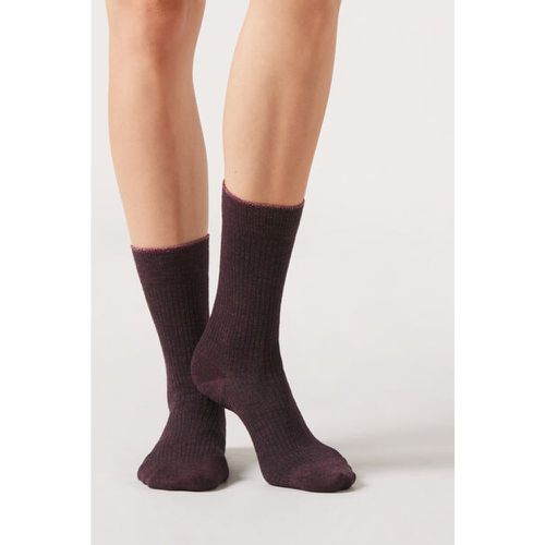 Chaussettes en cachemire et paillettes Taille TAILLE UNIQUE - Calzedonia - Modalova