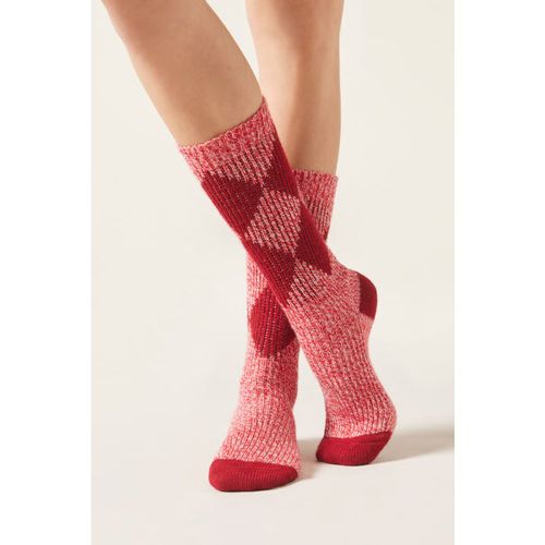 Chaussettes à motif losange Taille TAILLE UNIQUE - Calzedonia - Modalova