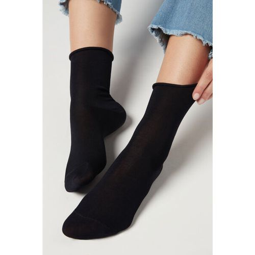 Chaussettes Courtes à Bords Francs en Fil D'Écosse Taille TU - Calzedonia - Modalova