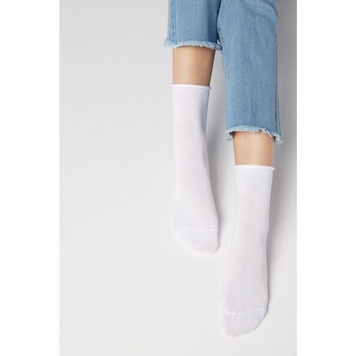 Chaussettes Courtes à Bords Francs en Coton Taille 36-38 - Calzedonia - Modalova