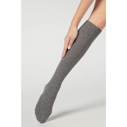 Chaussettes Hautes Côtelées avec Laine et Cachemire Taille TAILLE UNIQUE - Calzedonia - Modalova